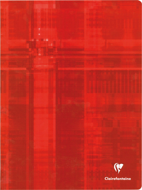 Clairefontaine Notizheft, 240 × 320 mm, liniert, Klammerheftung, Karton, 144 Seiten, 90 g/m² – sortiert