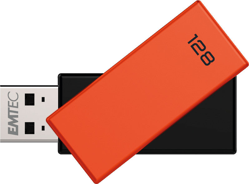 Emtec C350 USB-Stick – 128 GB, USB 2.0, orange