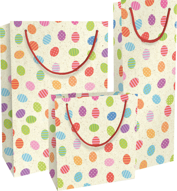 Braun + company Tragetasche – Ostereier – Papier, mit Baumwollkordel – 200 × 210 × 80 mm