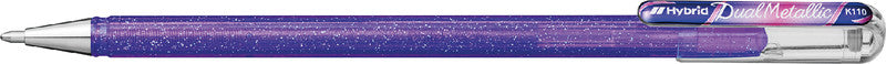 Pentel Gelschreiber 7er Etui – 7 Farben, 1 mm, für dunkles Papier, Kappe