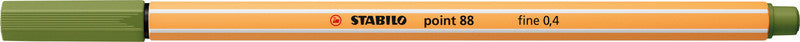 STABILO Point 88 Fineliner 0,4 mm – moosgrün