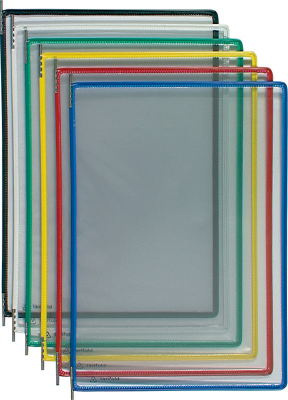 Djois tarifold Wandprospekthalter – für A4, 10 Fächer, transparent, Kunststoff, 230×345×4 mm