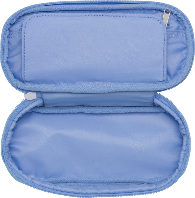 Beckmann Klassisches Schlamperetui, leer – Unicorn Princess Ice Blue – Kunststoff – 22,0 × 5,0 × 10,0 cm