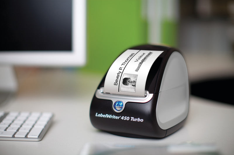 DYMO LabelWriter 450 Turbo – Etikettendrucker, Thermodirekt, USB, 600 dpi, für LabelWriter-Etiketten bis 60 mm