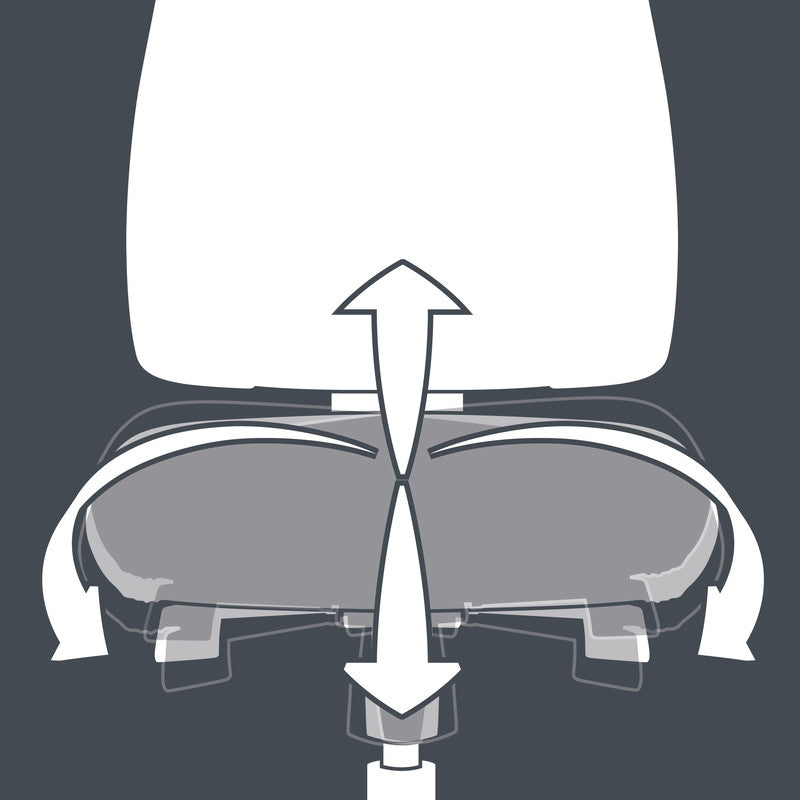 Topstar Bürostuhl Sitness 15 – Sitzhöhe 43–54 cm, 110 kg, Grau