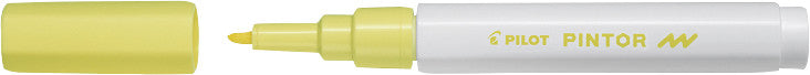 Pilot Pigment-Marker Pintor – Rundspitze 0,9-1,5 mm – Sortiert – 6er-Set – Für dunkle Oberflächen geeignet
