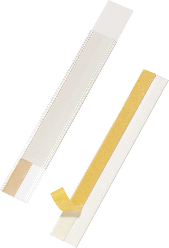 Durable Scannerschienen Scanfix – 40 × 200 mm, transparent, zuschneidbar, selbstklebend, 5er-Pack