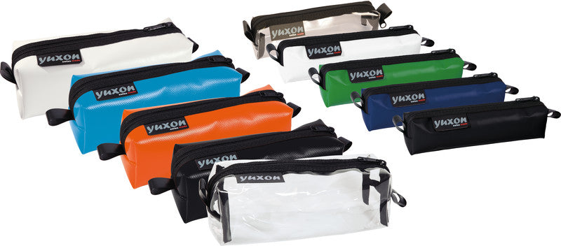 Yuxon Maxi Etui, leer – orange – Lastwagenblache – 20,0 × 7,5 × 6,5 cm