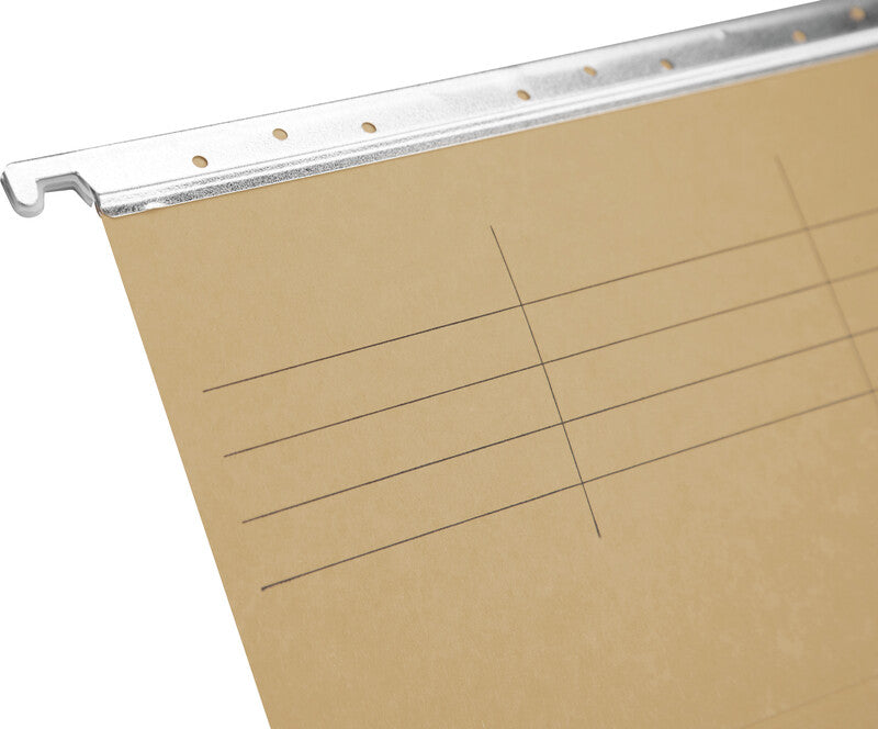 Biella Hängeordner für A4 – Karton, Olivgrün, 320 × 260 mm, mit Vordruck