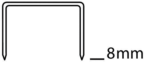 Novus Heftklammern 24/8 – 8 mm – verzinkt, silber – 1000 Stk.
