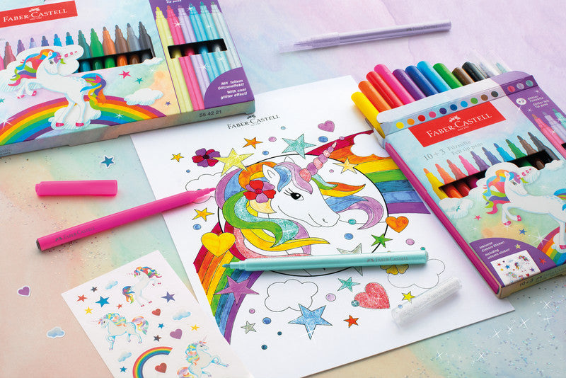 Faber-Castell Filzstifte, Strichbreite 1 mm, 24 Farben