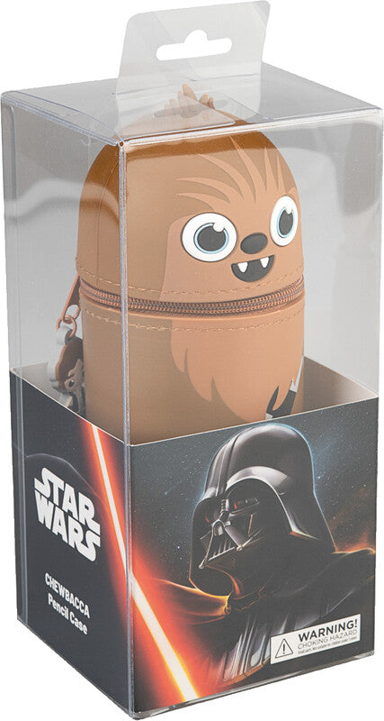 Star Wars – Schlamperetui, Chewbacca, Braun, Silikon, 7 × 18 cm