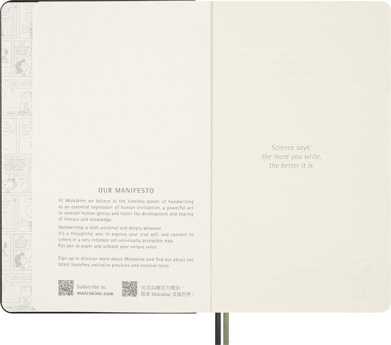 Moleskine Notizbuch, 130 × 210 mm, liniert, Leimbindung, Hardcover, 176 Seiten, 100 g/m² – blau