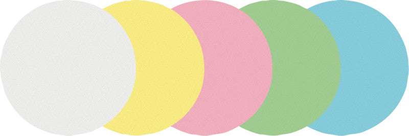 Legamaster Moderationskarten – Ø 140 mm – 500 Stück, Papier 115 g/m², sortiert