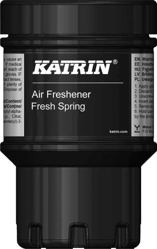 Katrin Refill Fresh Spring – Schwarz, Metall – für Katrin Duftspender Air Freshener