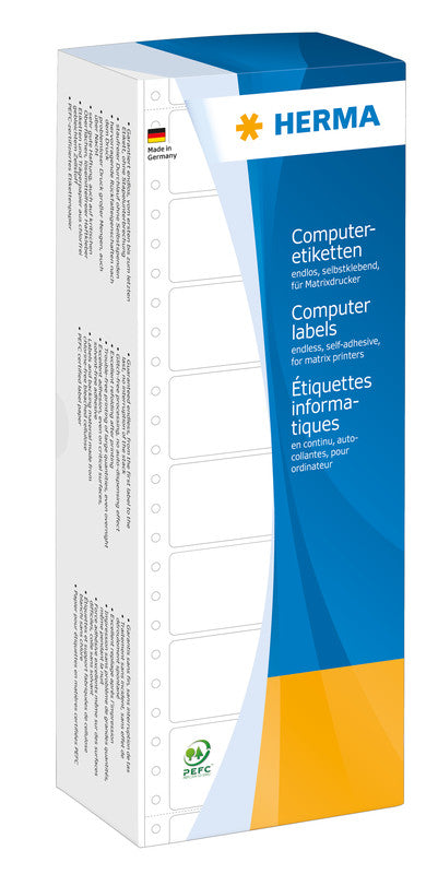 HERMA Druckeretiketten, 89 mm × 48 mm, weiss, Papier, permanent, 3000 Etiketten