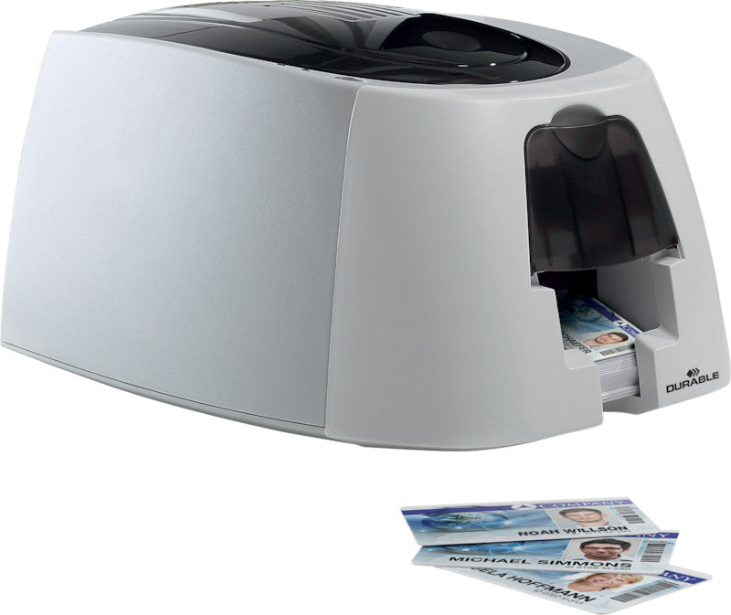 Durable Druckkarten 85,6 × 53,98 mm, Weiss, Kunststoff – 100 Karten
