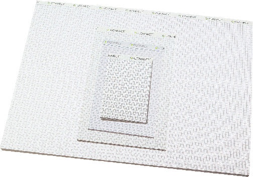 Q-connect Notizblock A4, kariert, geheftet, 100 Blatt, perforiert, 65 g/m² – weiss