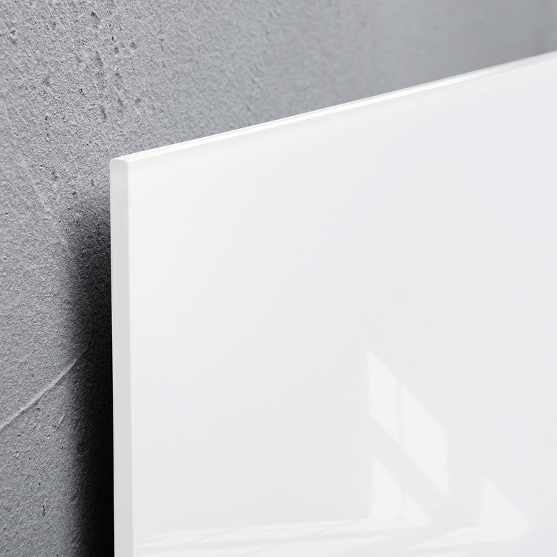 Sigel Whiteboard – 48 × 48 cm, Glas, magnetisch, Wandmontage, inkl. Magnete, Montagesatz