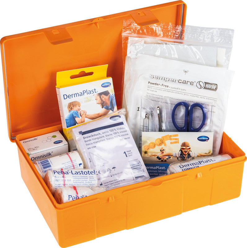 Dermaplast Bordapotheke – für Reisen – Orange, Kunststoff – 260 × 170 × 80 mm