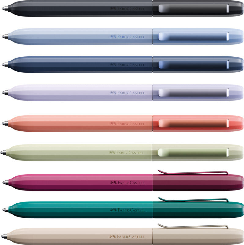 Faber-Castell Avori Kugelschreiber – Blau, Spitze 0,7 mm, Dreh, Türkis, dokumentenecht, nachfüllbar