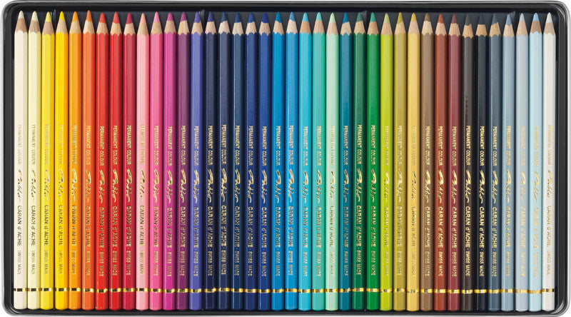 Caran d-Ache Caran d'Ache Buntstifte Pablo – 40 Farben, im Metalletui, Ø 3,8 mm, FSC