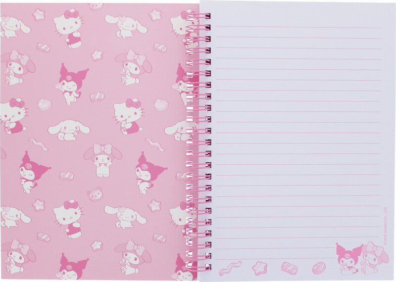 Kitty sweets Hello Kitty Spiralbuch – A5 – Liniert – 160 Seiten – Spiralbindung, Mehrfarbig