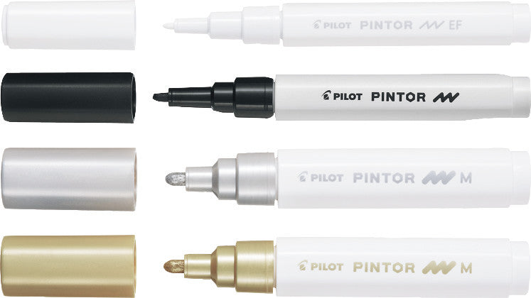 Pilot Pigment-Marker Pintor – Keilspitze 8 mm – Orange – Deckend