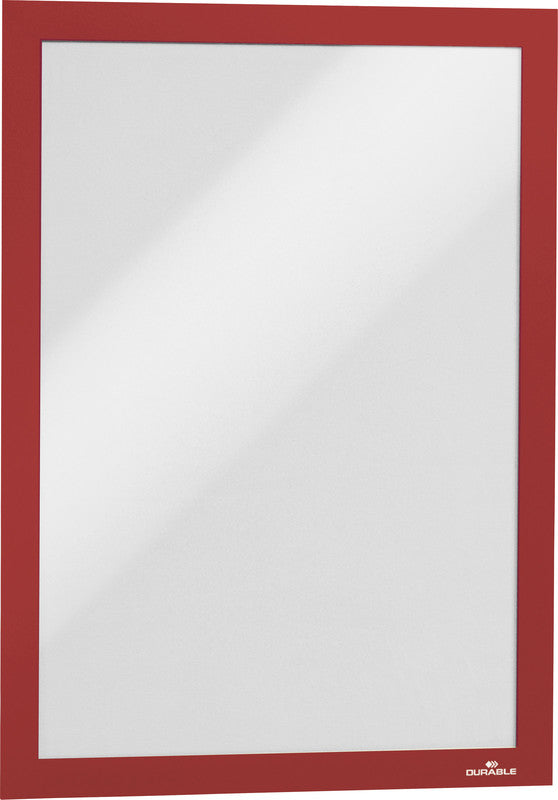 Durable DURAFRAME Magnetic Magnetrahmen – A4 – Rot – 5er-Pack