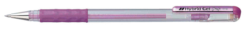 Pentel Gelschreiber – Violett Metallic, 0,8 mm, Wasserfest, Lichtbeständig, Für Dunkles Papier, Kappe