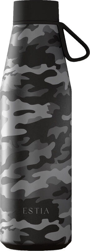 Estia Flow Isolierflasche 500 ml – Doppelwandig 12 h Heiss / 24 h Kalt, Edelstahl, Schraubdeckel