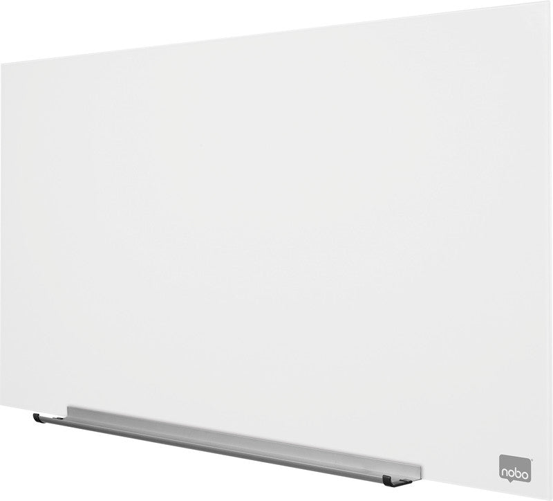 Nobo Whiteboard – 126 × 71 cm, Glas, magnetisch, Wandmontage, inkl. Stift, Magnete, Montagesatz