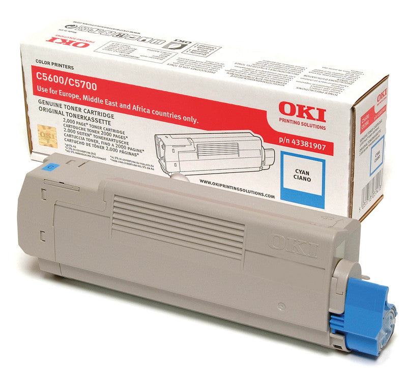 OKI Toner – cyan, 2000 Seiten