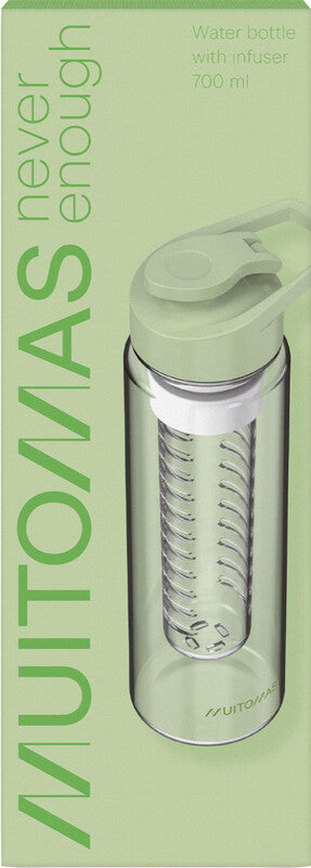 Muitomas Trinkflasche 700 ml – Kunststoff, Schraubdeckel, Grün