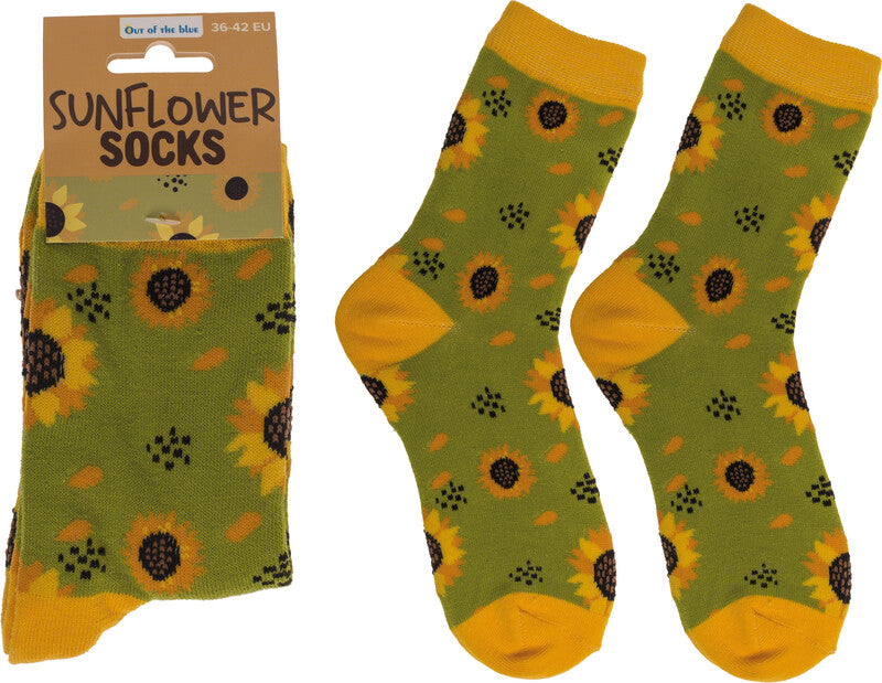 Out oft the blue Out Of The Blue – Socken, Sonnenblumen – 36–42, Mehrfarbig