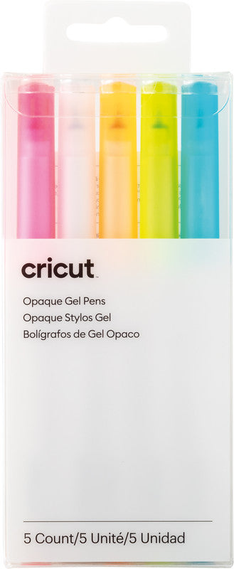 Cricut Explore Gelschreiber 5er Etui – 5 Farben, 1 mm, dokumentenecht – für Cricut Maker & Explore