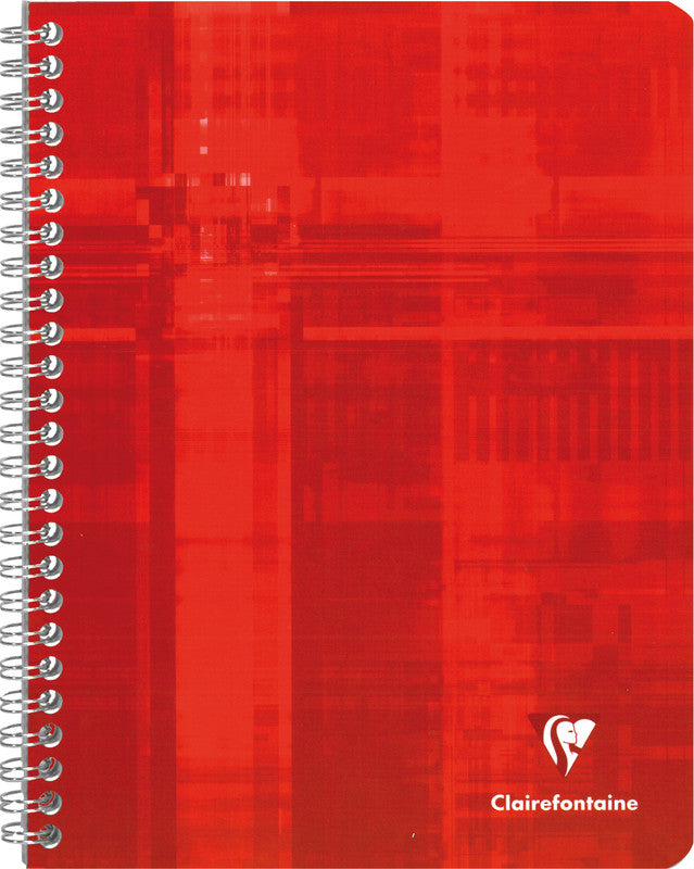Clairefontaine Spiralblock, 170 × 220 mm, liniert, Spiralbindung, Karton, 50 Blatt – farbig sortiert