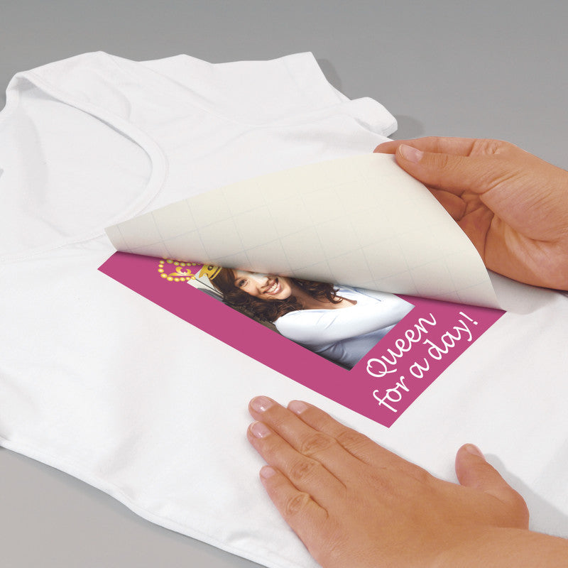Sigel Transferpapier – für Inkjetdrucker, für helle Textilien, A4, waschbar bis 40 °C, 3 Blatt