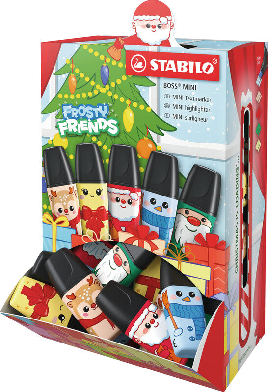 STABILO BOSS Mini Textmarker – Farben sortiert, Keilspitze 2–5 mm