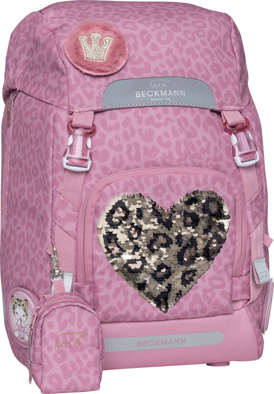 Beckmann Classic 1st Schulrucksack – Furry – mit Wendepailletten