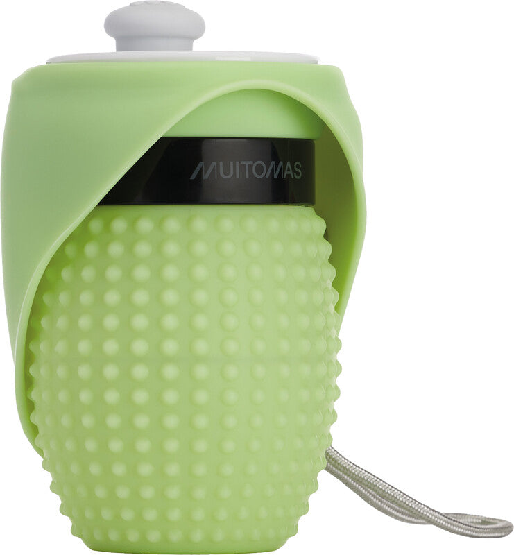 Muitomas Trinkflasche 350 ml – Silikon, für Tiere, Grün