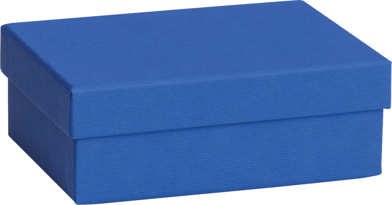 Stewo Geschenkbox – Strukturprägung, FSC-zertifiziert – 165 × 60 × 120 mm – Blau