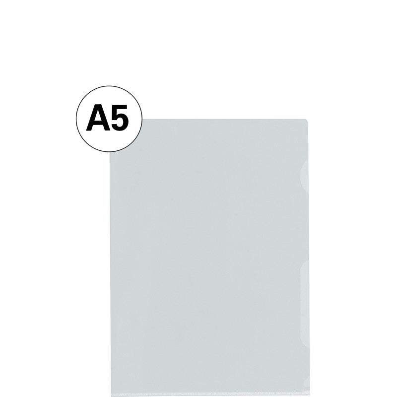 Kolma Sichtmappe A5 – transparent, Kunststoff, glänzend, 130 µm, 100er-Pack