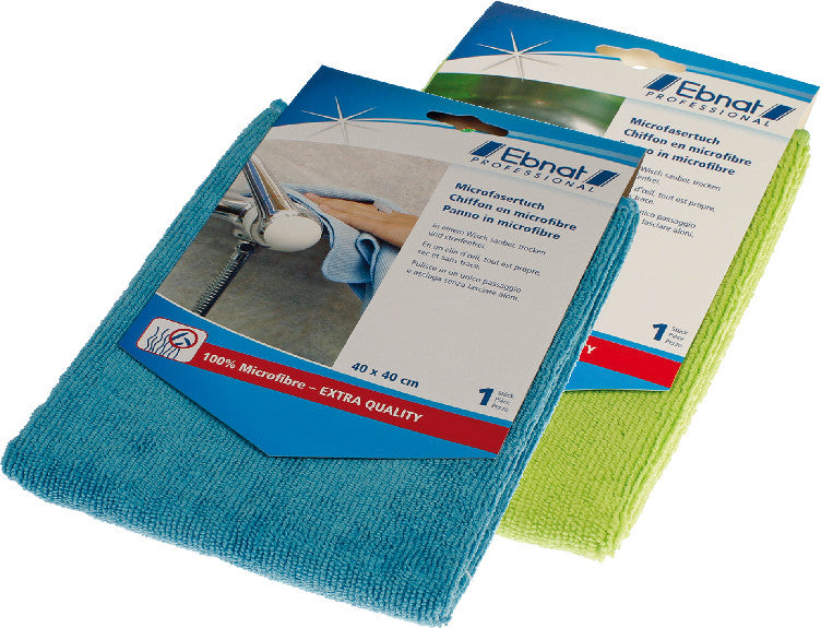 Ebnat Mikrofasertuch, waschbar bis 90 °C, blau, 40 × 40 cm, 1 Stk.