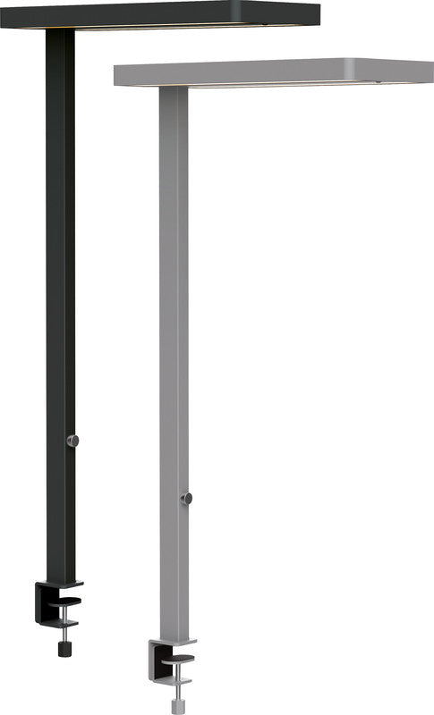 MAUL LED Tischleuchte juvis – Klemmfuss, Bewegungssensor, dimmbar – 4000 K – 7’200 lm 80 W – Schwarz
