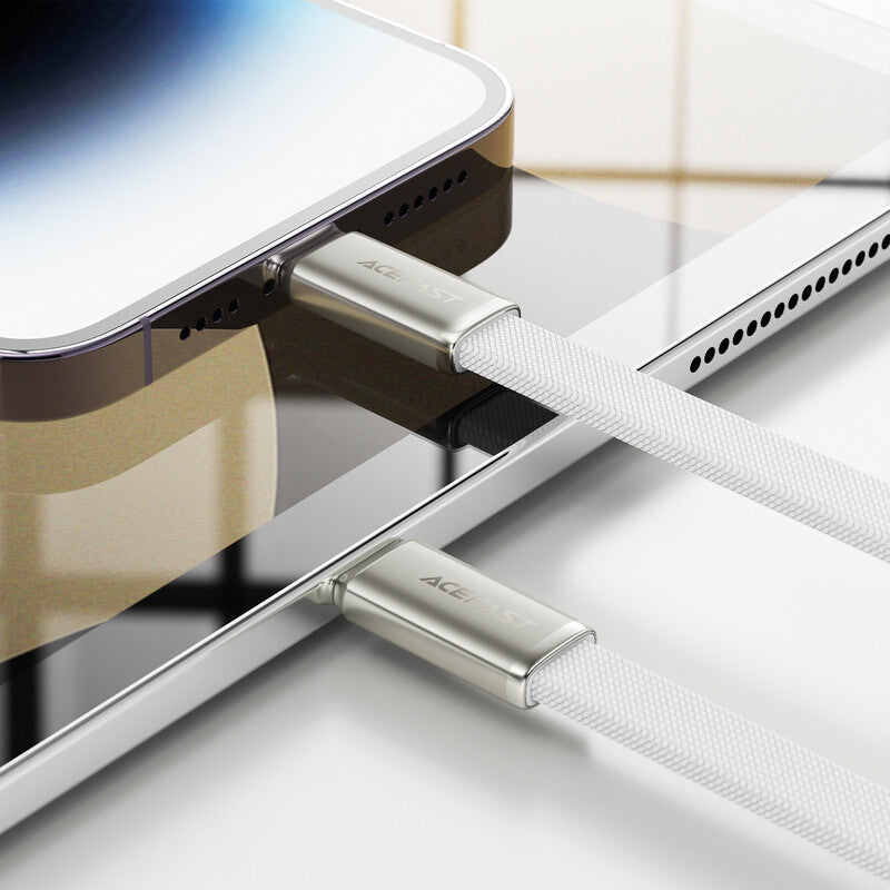 Acefast USB-C auf Lightning Kabel – 1,2 m – PD 30 W – Weiss