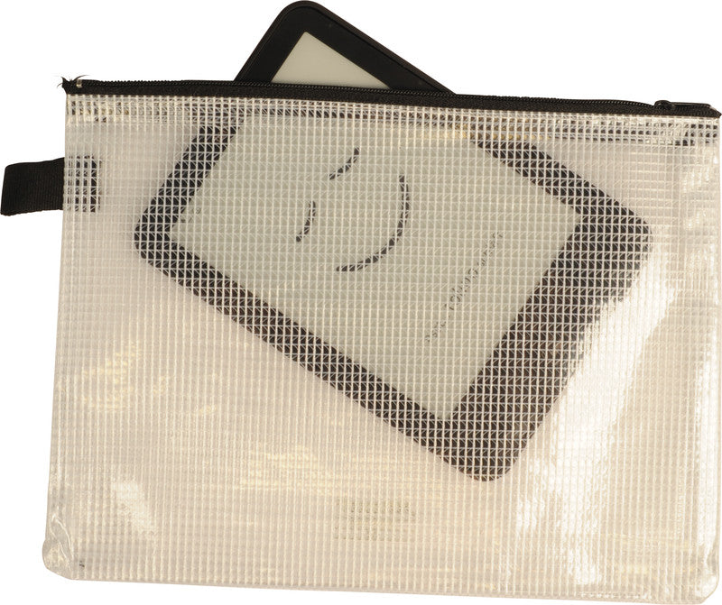 Rexel Reissverschlusstasche – für A5-Dokumente – 247 × 183 mm, Kunststoff, Schwarz – 1 Stück