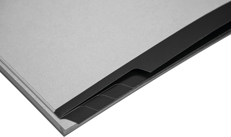 Biella Sammelmappe für A4, Karton, Schwarz