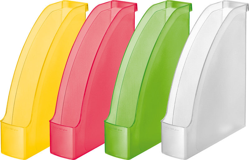 Leitz Plus A4 Stehsammler – 78 mm, Gelb Transparent, Kunststoff