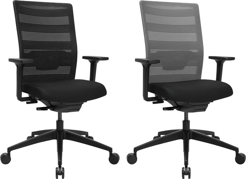 Topstar Bürostuhl AirWork – Sitzhöhe 42–54 cm, 110 kg, Schwarz